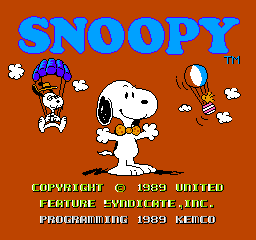 Snoopy's Silly Sports screenshot 2 for NES